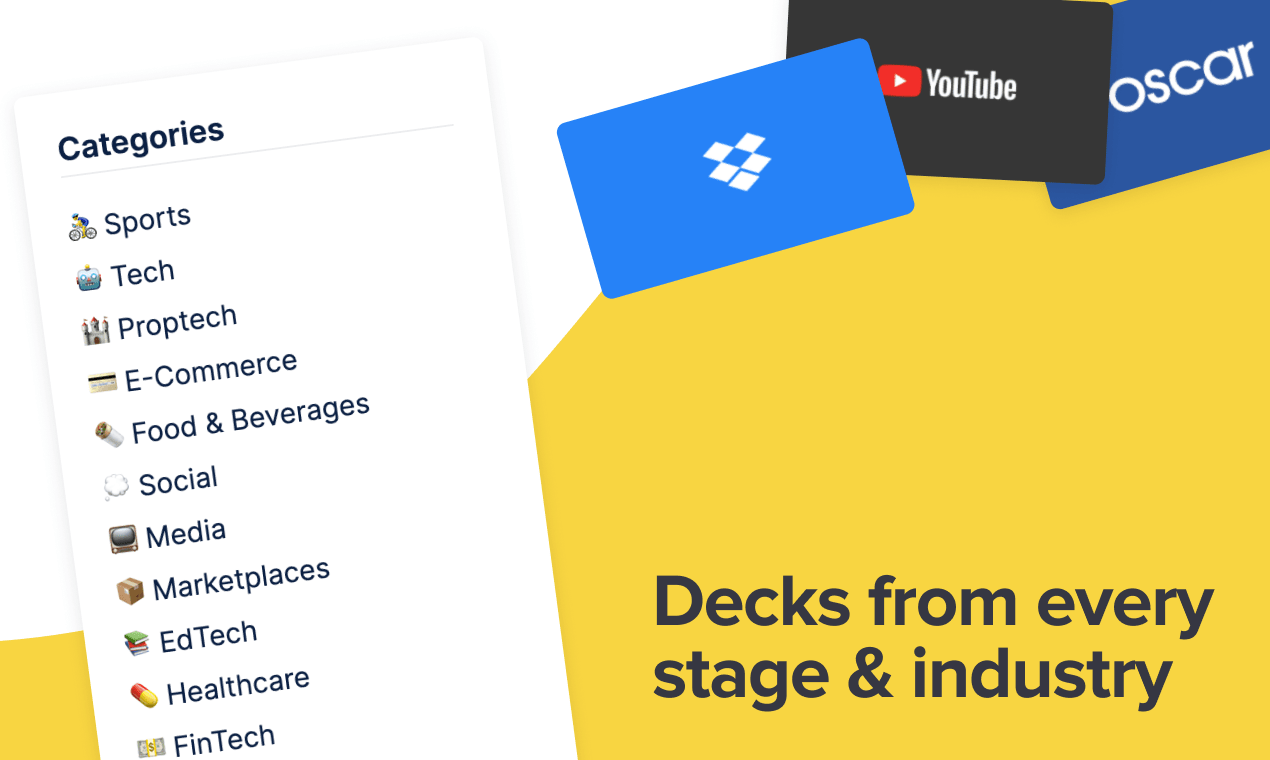 Decks from every stage and industry